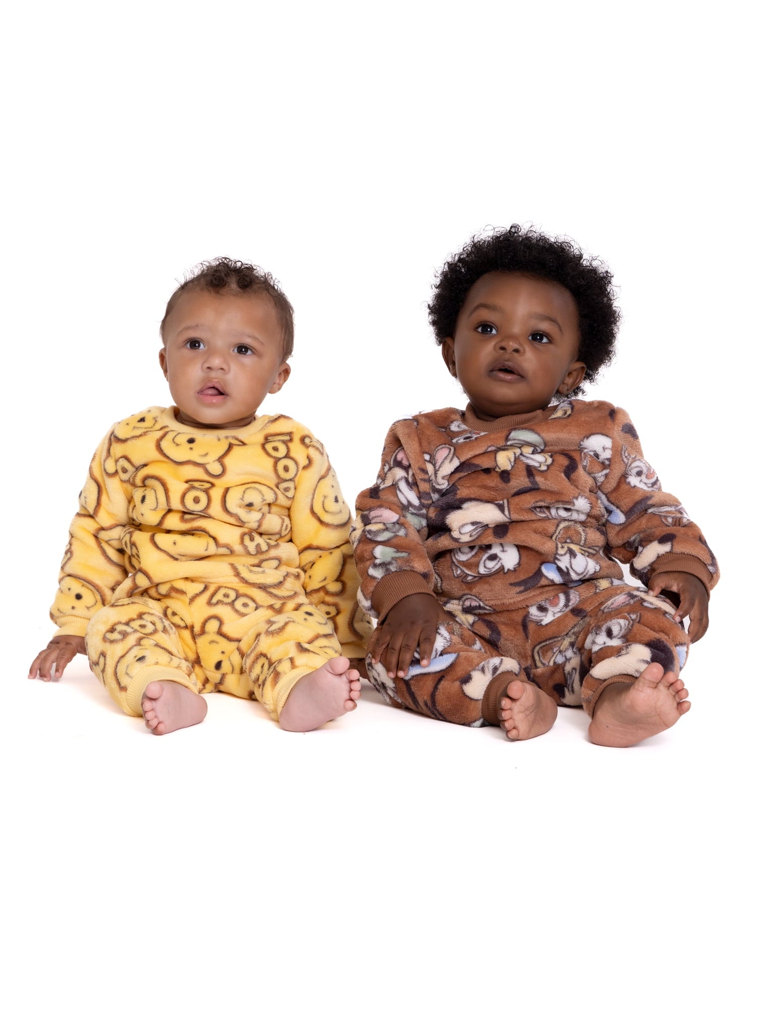 Baby Character Printed Plush Set, 2 Piece, Sizes 0-24 Months