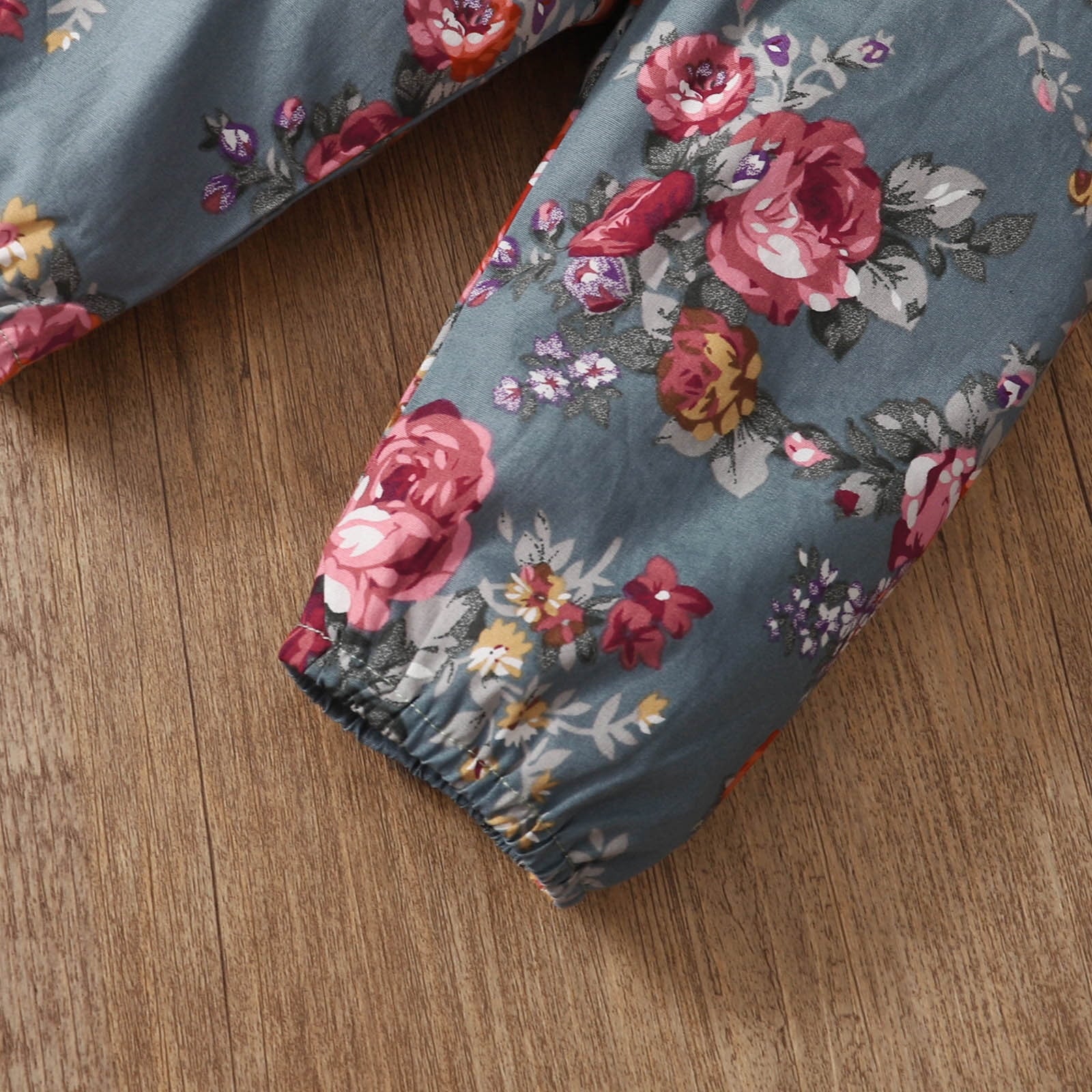 Baby Girls Clothes Long Sleeve Ruffles Romper Bodysuit Floral Print Pants Headbands Outfits Sets 6 Months