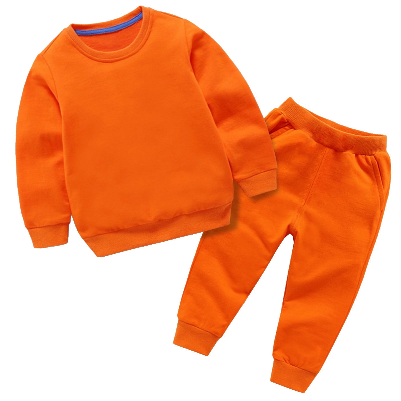 BLVB Toddler Baby Boys Girls Clothes Long Sleeve Crewneck Pullover Sweatpants Casual Tracksuits Fall Outfits