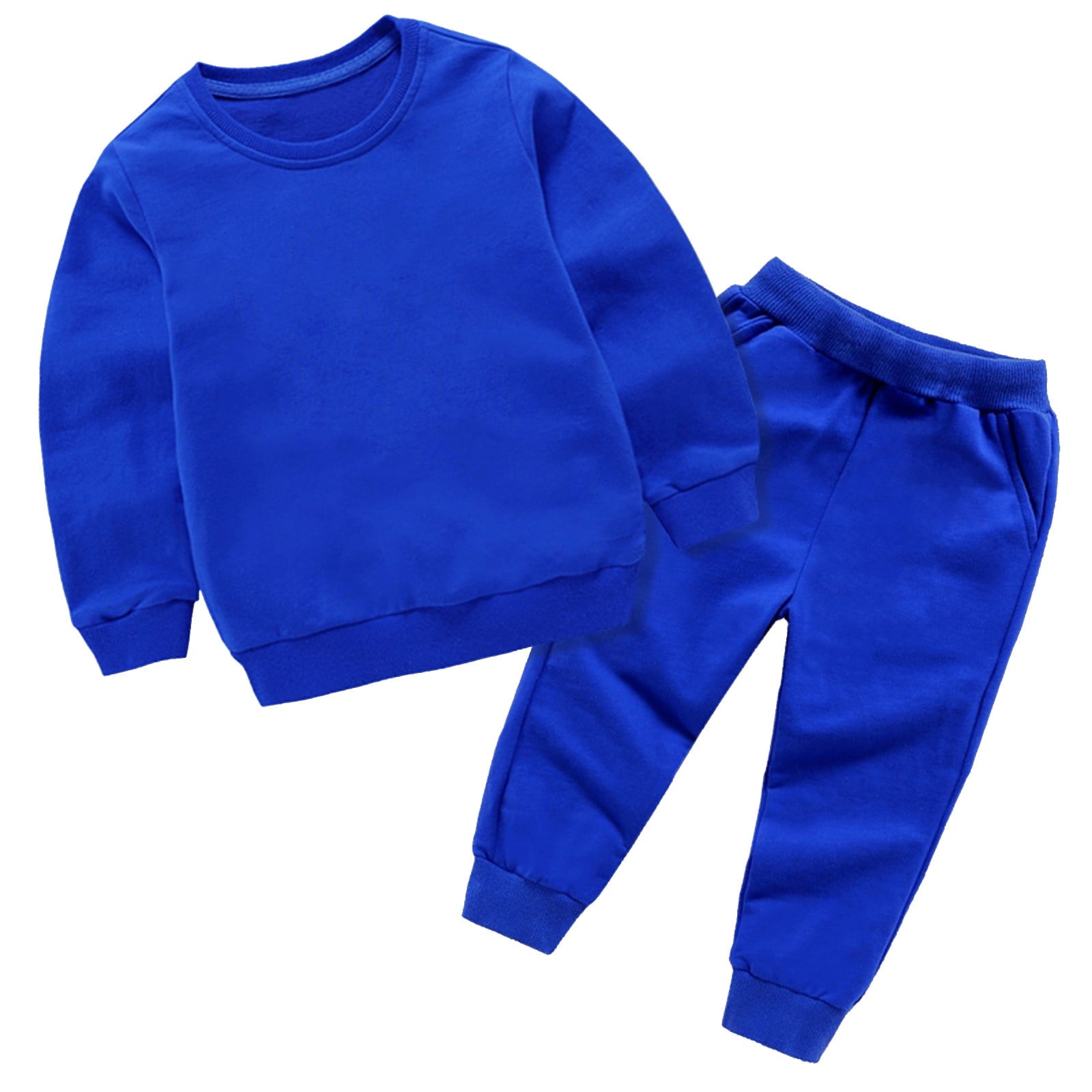 BLVB Toddler Baby Boys Girls Clothes Long Sleeve Crewneck Pullover Sweatpants Casual Tracksuits Fall Outfits