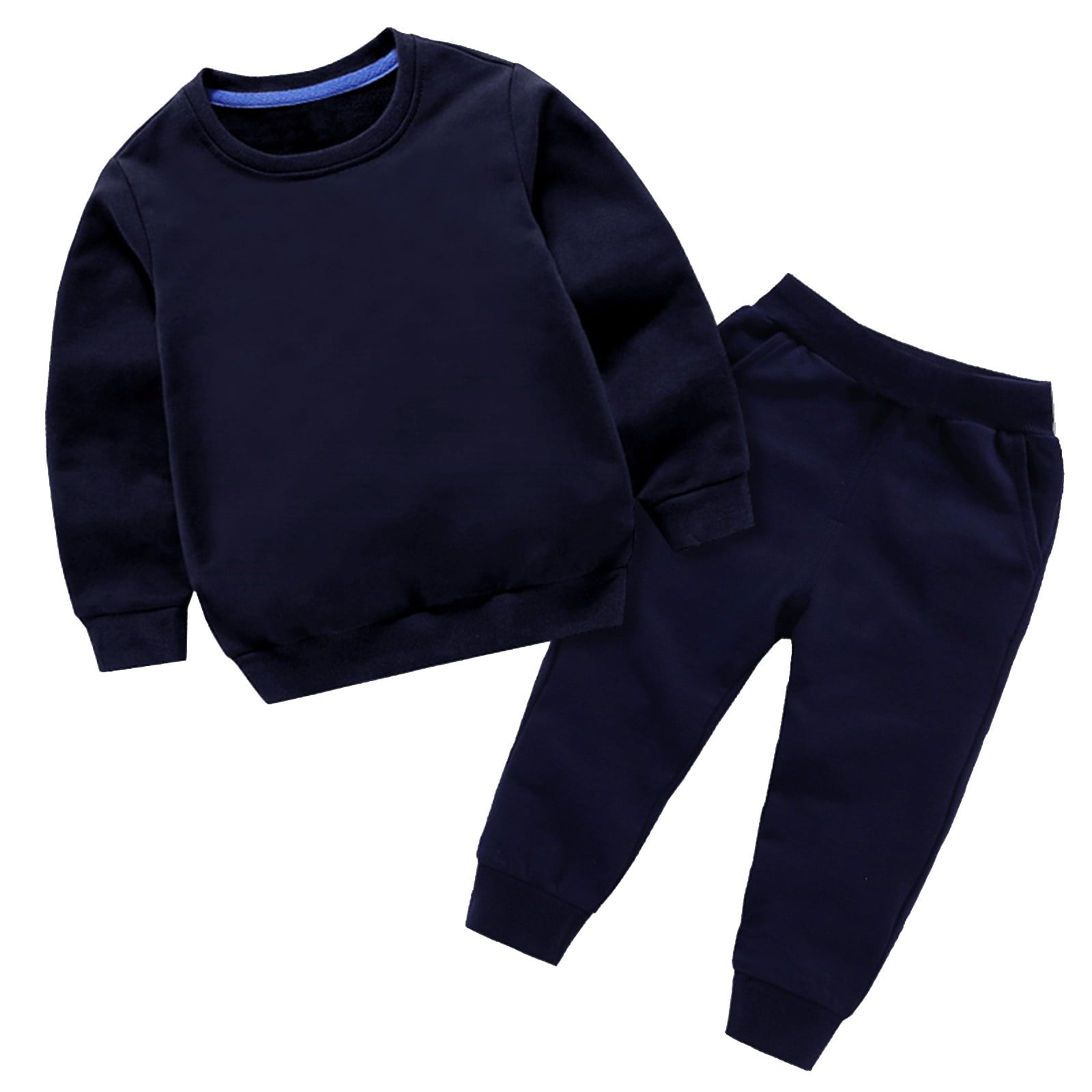 BLVB Toddler Baby Boys Girls Clothes Long Sleeve Crewneck Pullover Sweatpants Casual Tracksuits Fall Outfits
