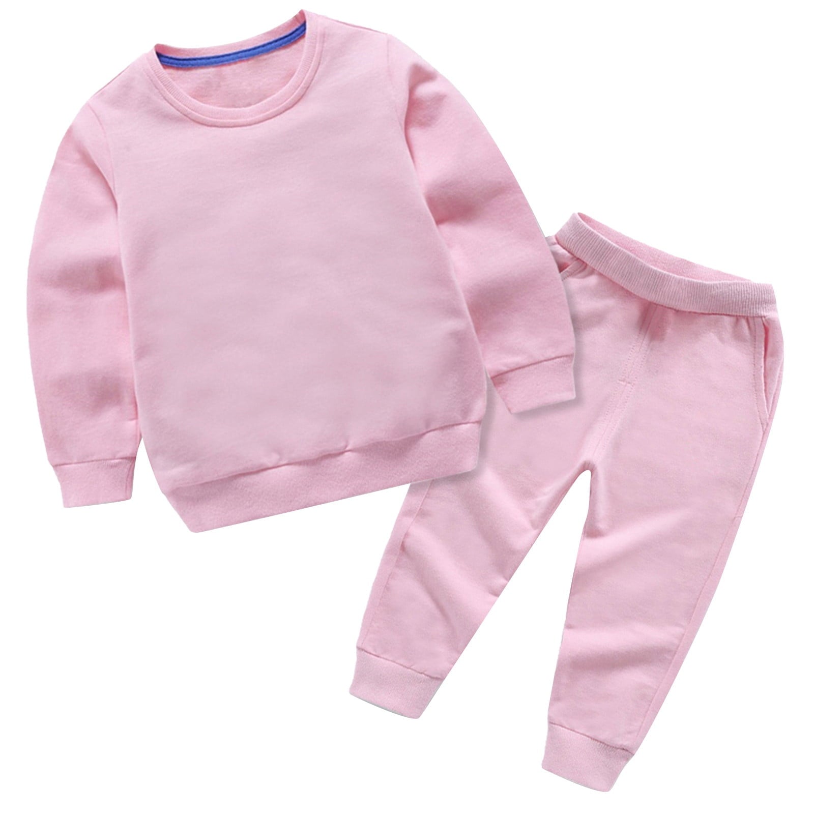 BLVB Toddler Baby Boys Girls Clothes Long Sleeve Crewneck Pullover Sweatpants Casual Tracksuits Fall Outfits