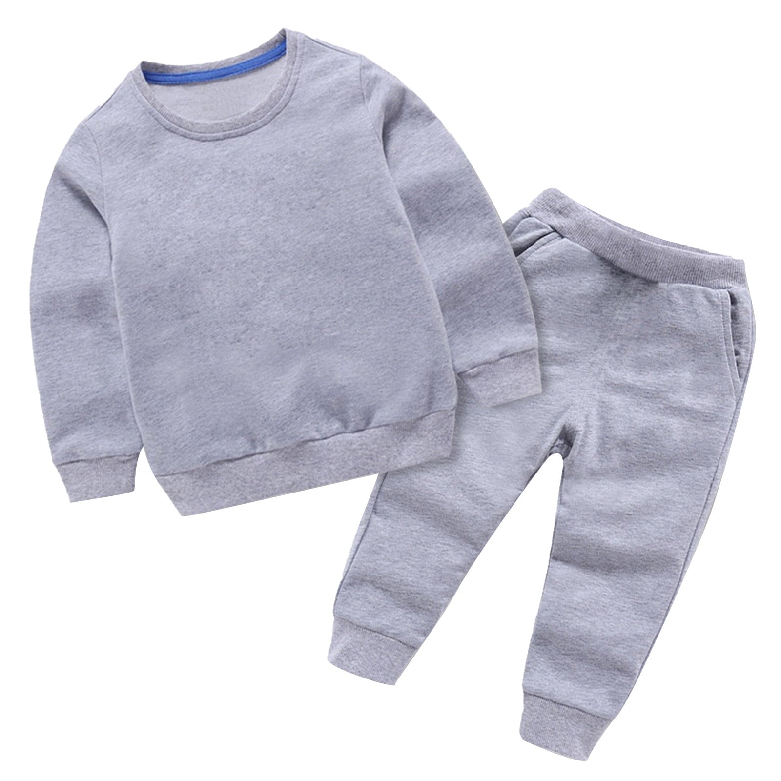 BLVB Toddler Baby Boys Girls Clothes Long Sleeve Crewneck Pullover Sweatpants Casual Tracksuits Fall Outfits