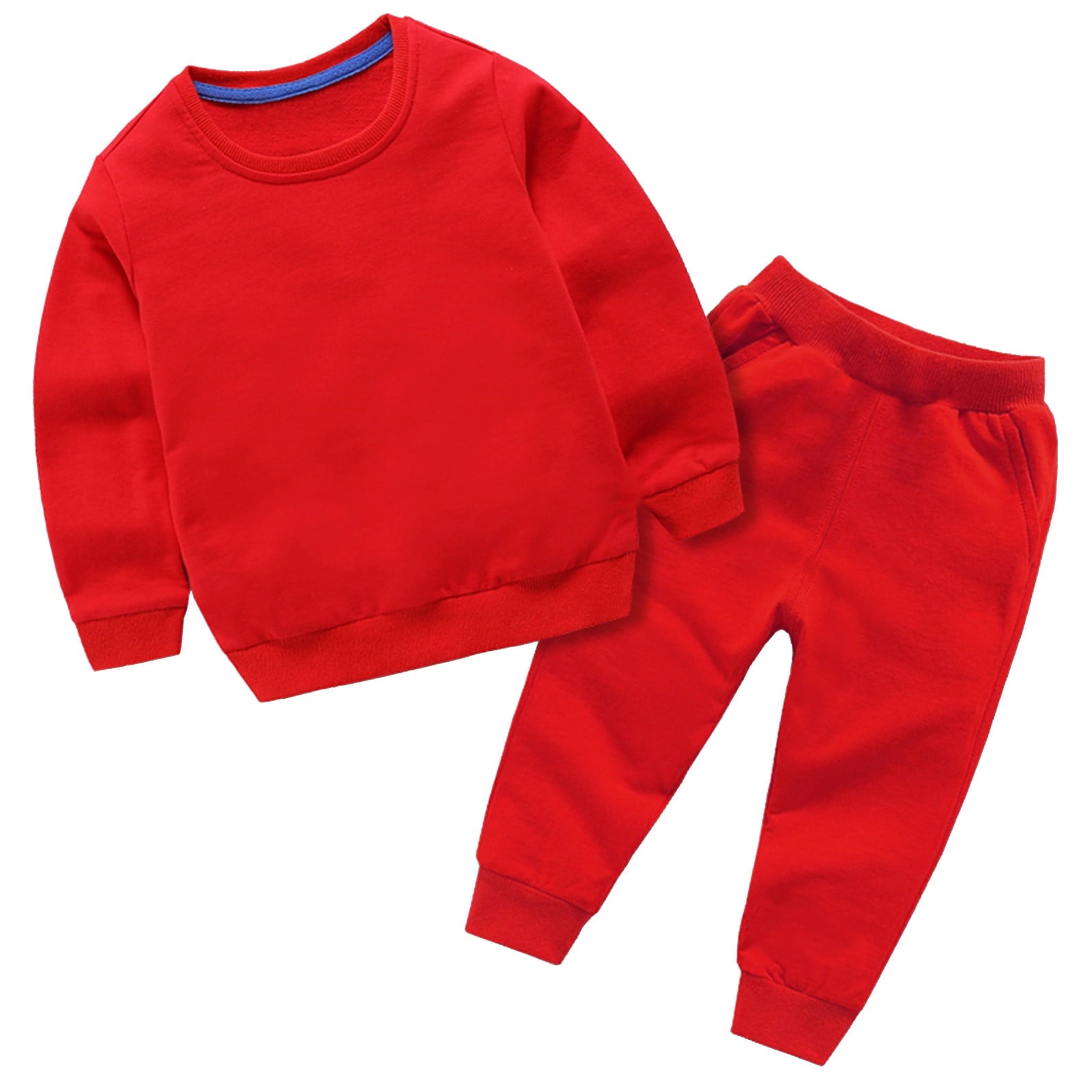 BLVB Toddler Baby Boys Girls Clothes Long Sleeve Crewneck Pullover Sweatpants Casual Tracksuits Fall Outfits