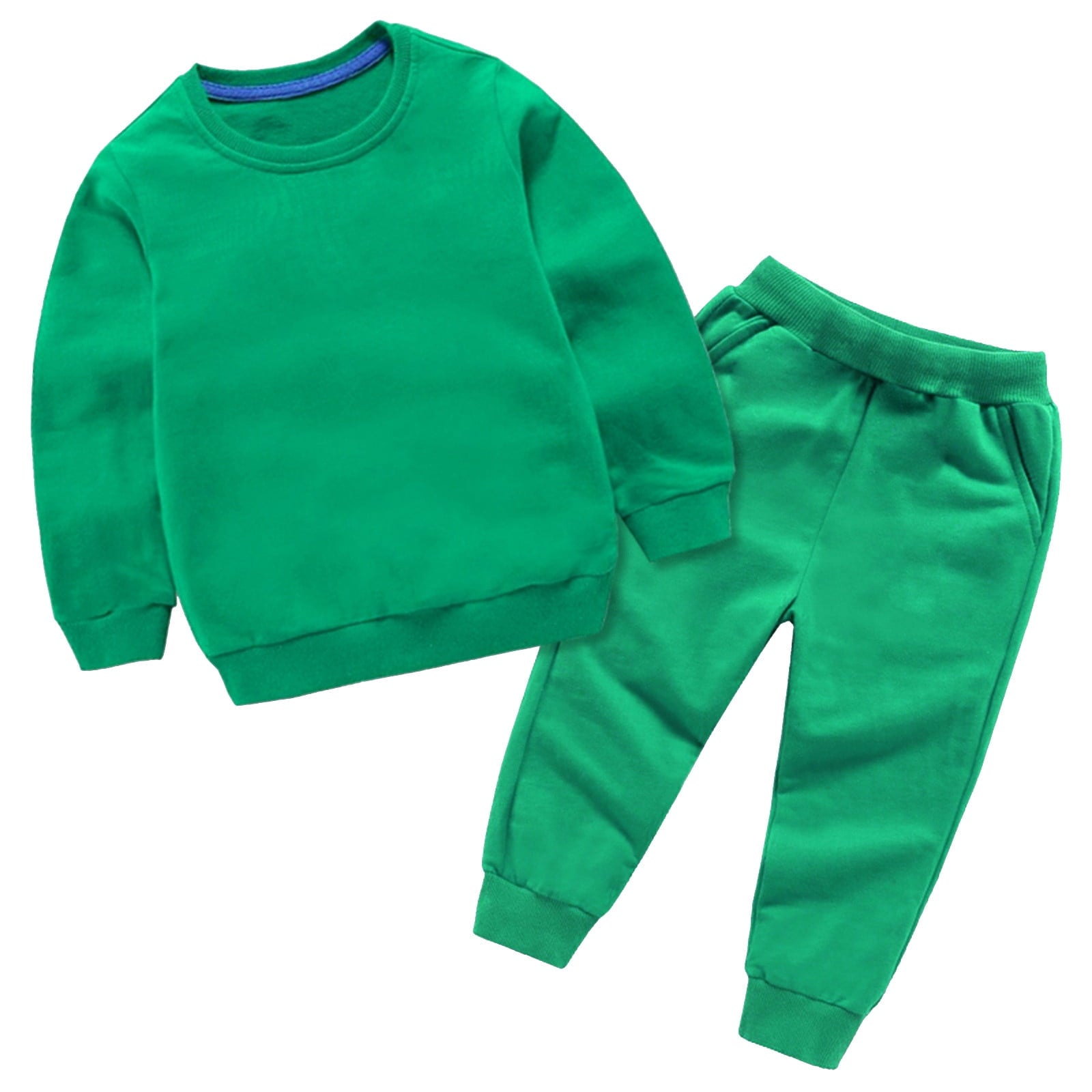 BLVB Toddler Baby Boys Girls Clothes Long Sleeve Crewneck Pullover Sweatpants Casual Tracksuits Fall Outfits