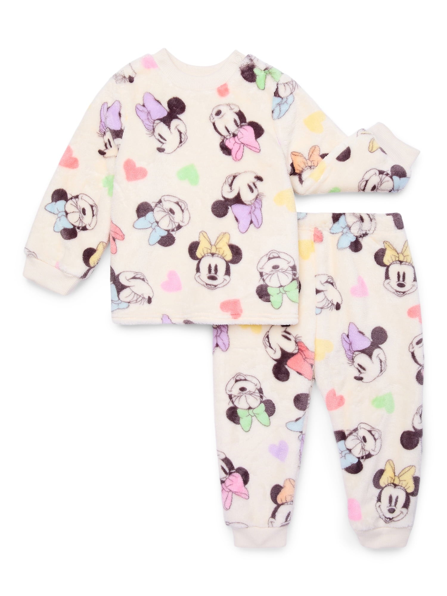 Baby Character Printed Plush Set, 2 Piece, Sizes 0-24 Months