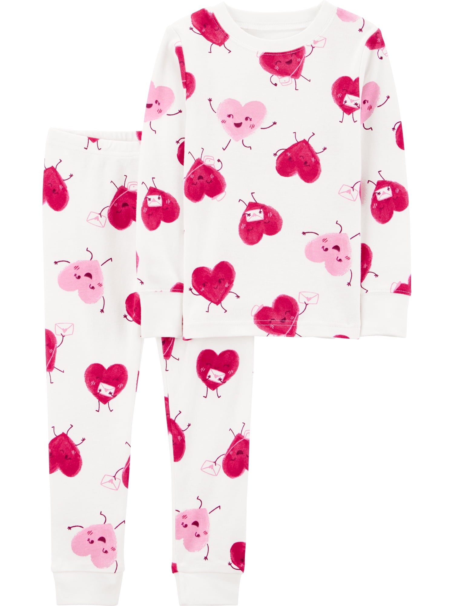 Carter's Child of Mine Toddler Valentine's Pajama Set, 2-Piece, Sizes 12M-5T