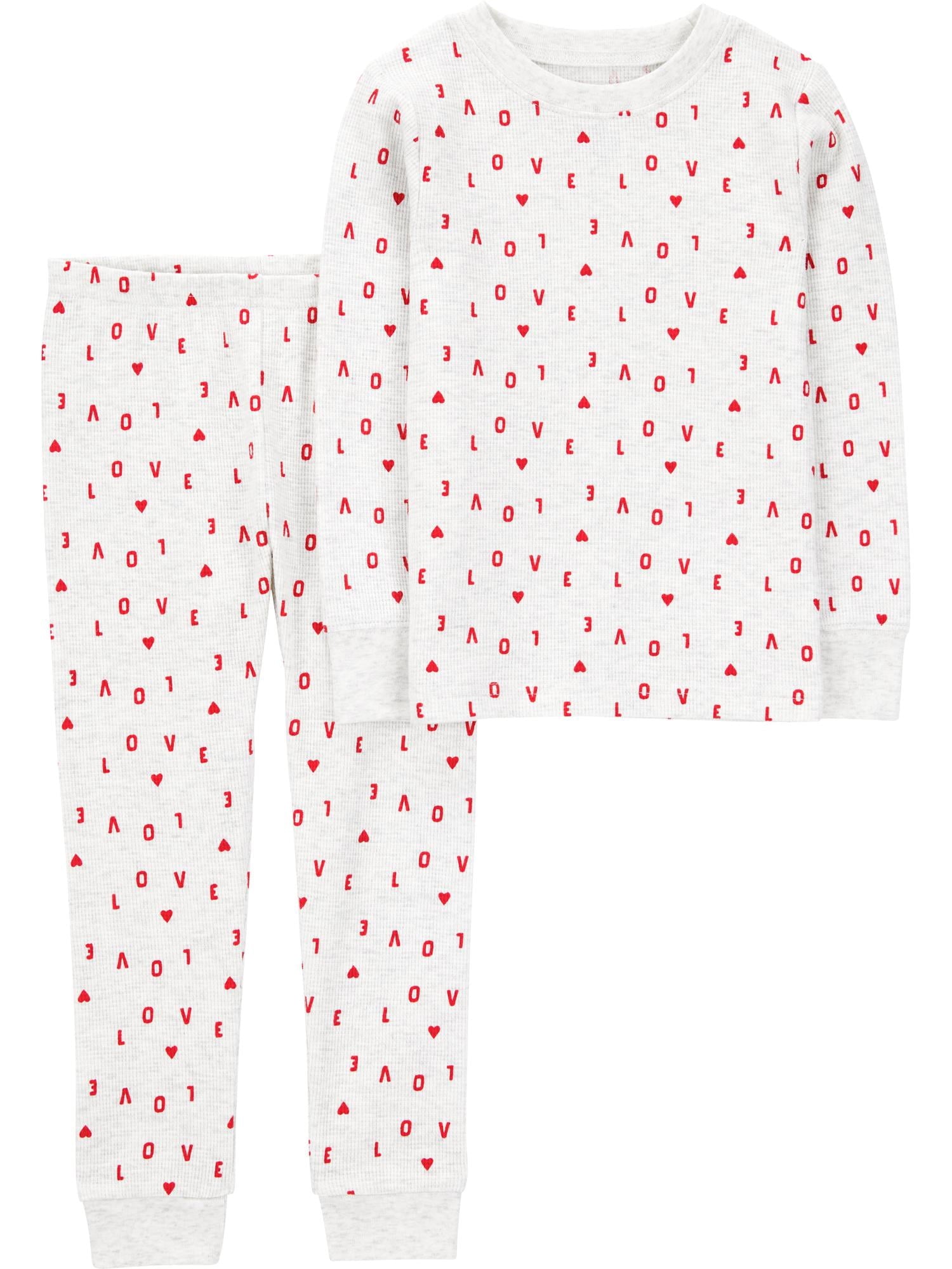 Carter's Child of Mine Toddler Valentine's Pajama Set, 2-Piece, Sizes 12M-5T