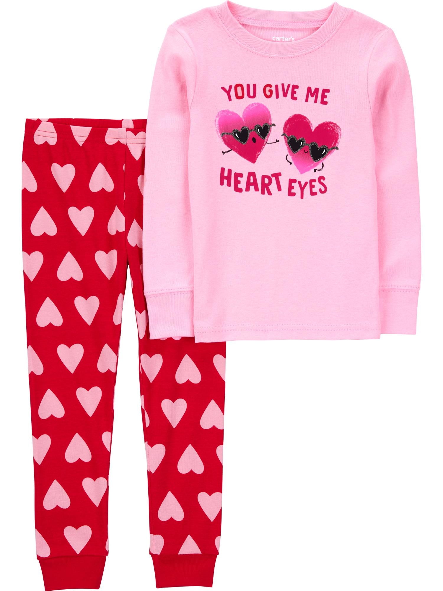 Carter's Child of Mine Toddler Valentine's Pajama Set, 2-Piece, Sizes 12M-5T