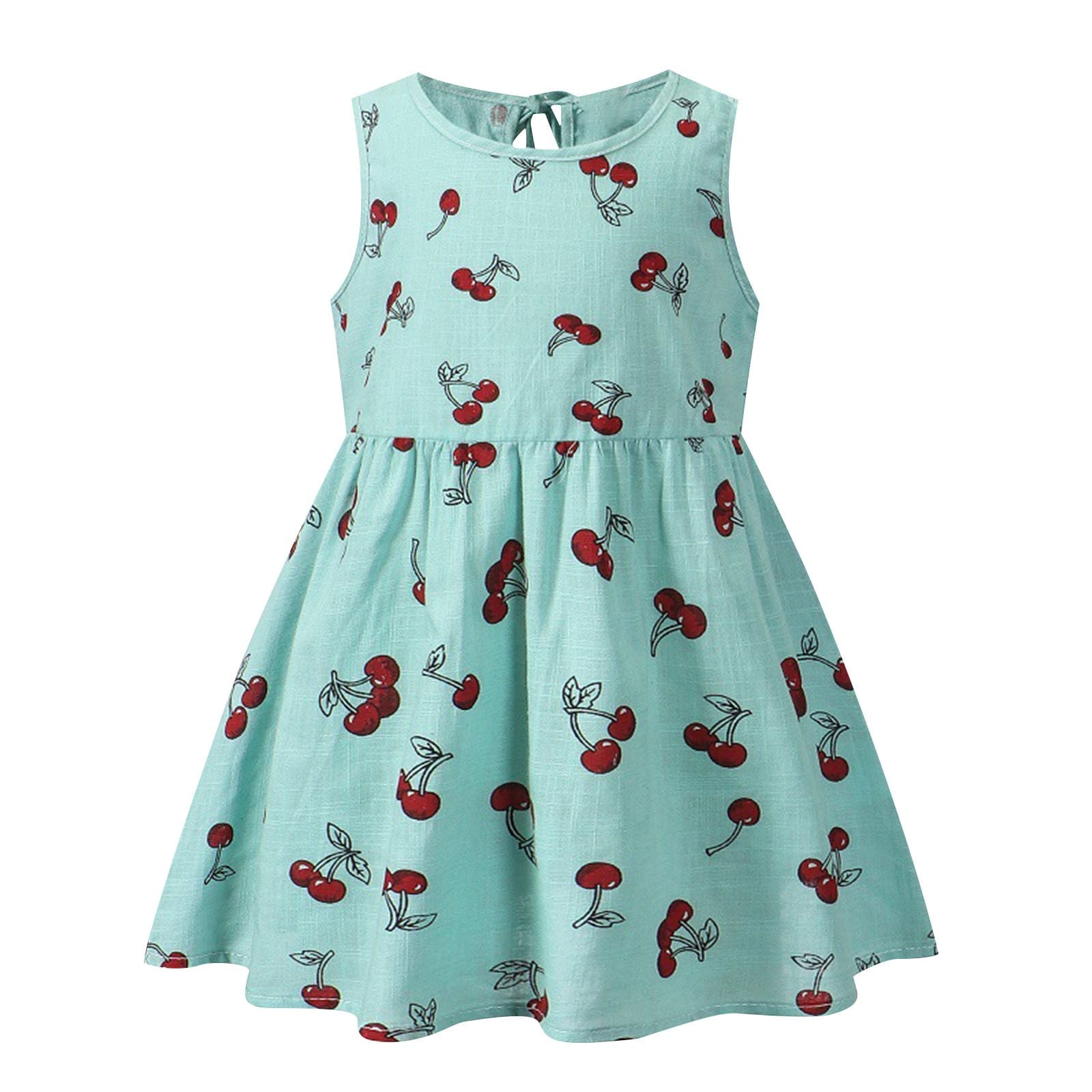born Infant Baby Girl Princess Dress Cotton Toddler Girl Clothes Sleeveless Flower Sundress Summer Beach Dresses for Girl 2-7 Years