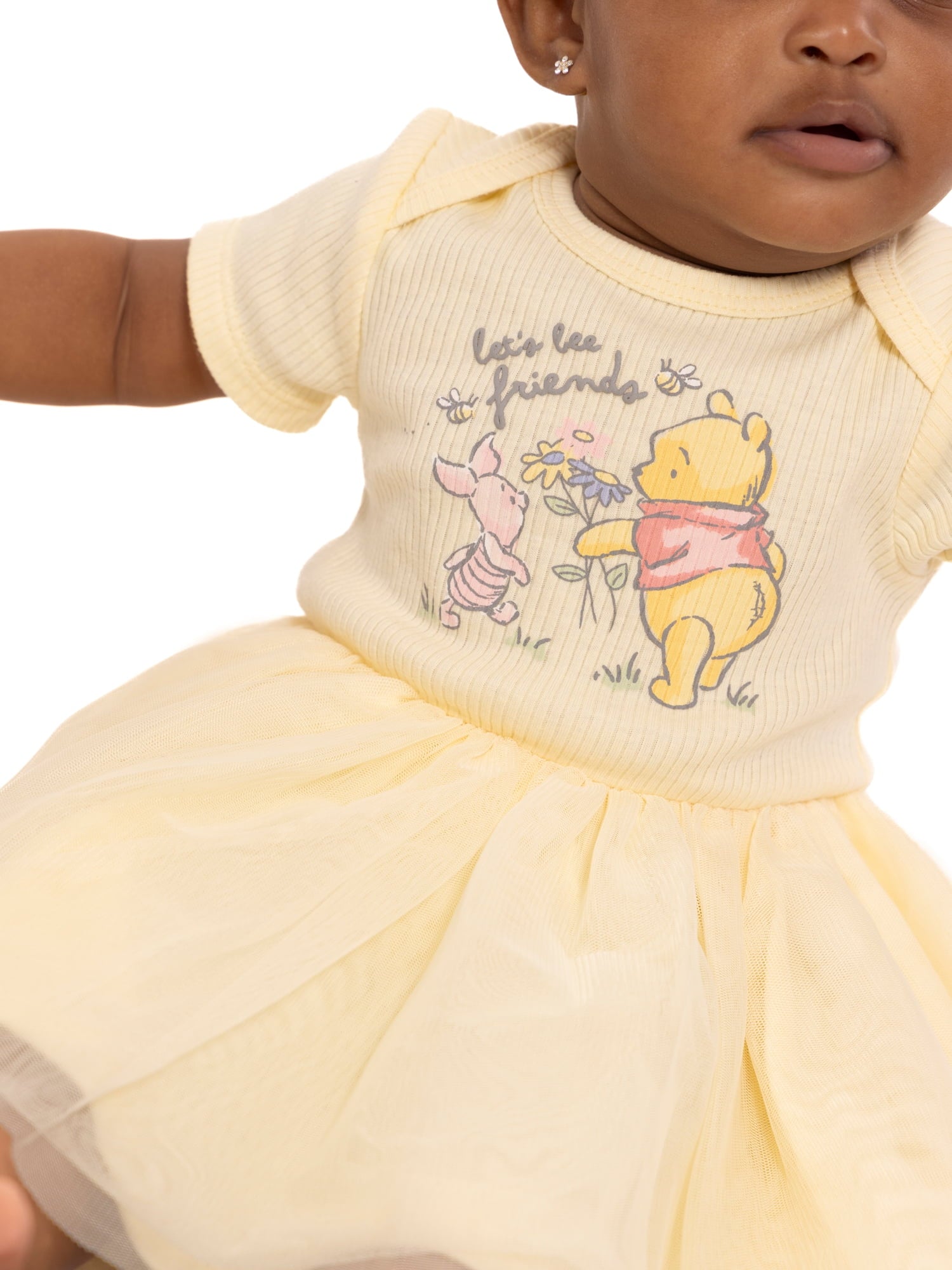 Disney Baby Wishes + Dreams Character Infant Baby Dress and Bow Headband Set, 2-Piece, Sizes Newborn-12 Months