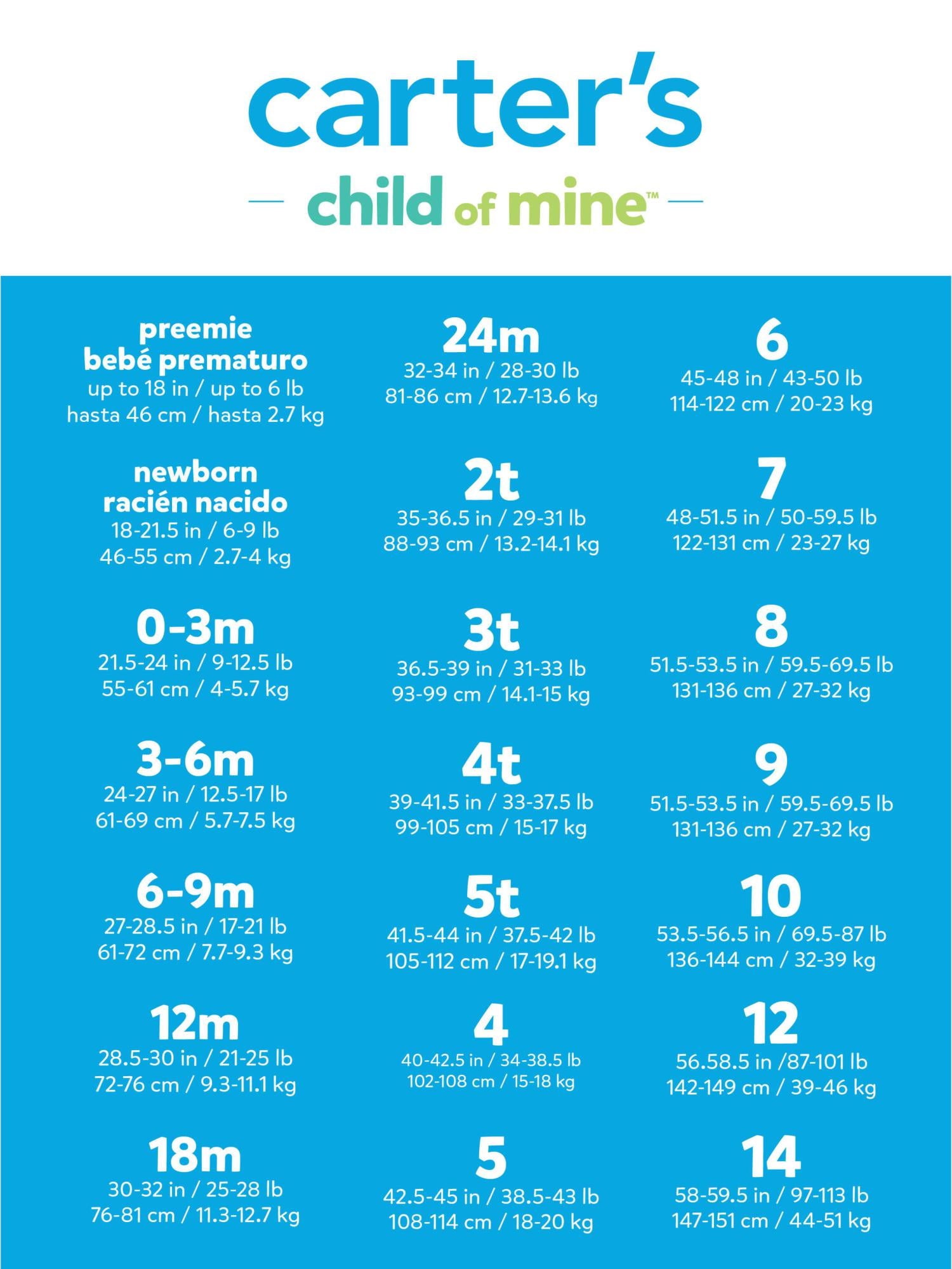 Carter's Child of Mine Baby Girl Bubble Romper Set, 3-Piece, Sizes 0/3-24 Months